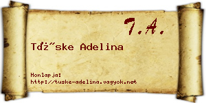 Tüske Adelina névjegykártya